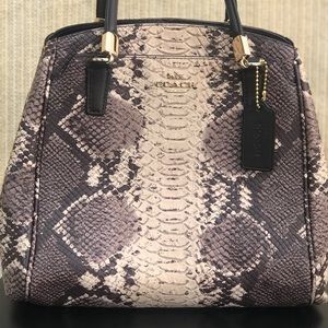 NWOT Coach Python embossed satchel